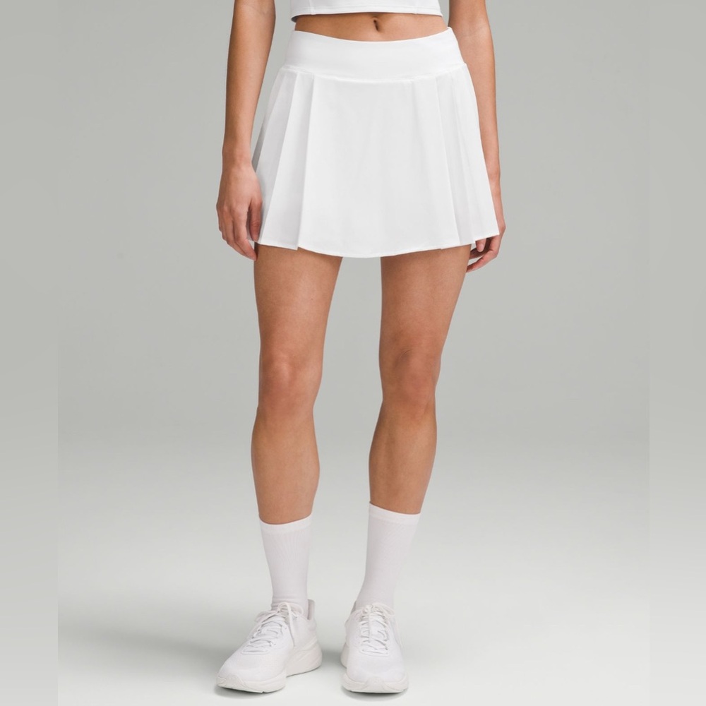 White Pleated Women's Skirt